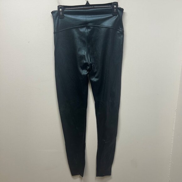 Spanx High-Waisted Black Faux Leather Leggings L - Picture 6 of 7